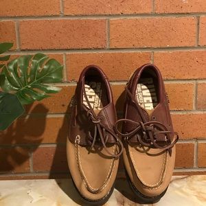 RIVERS LEATHER LACE-UP BOAT SHOE